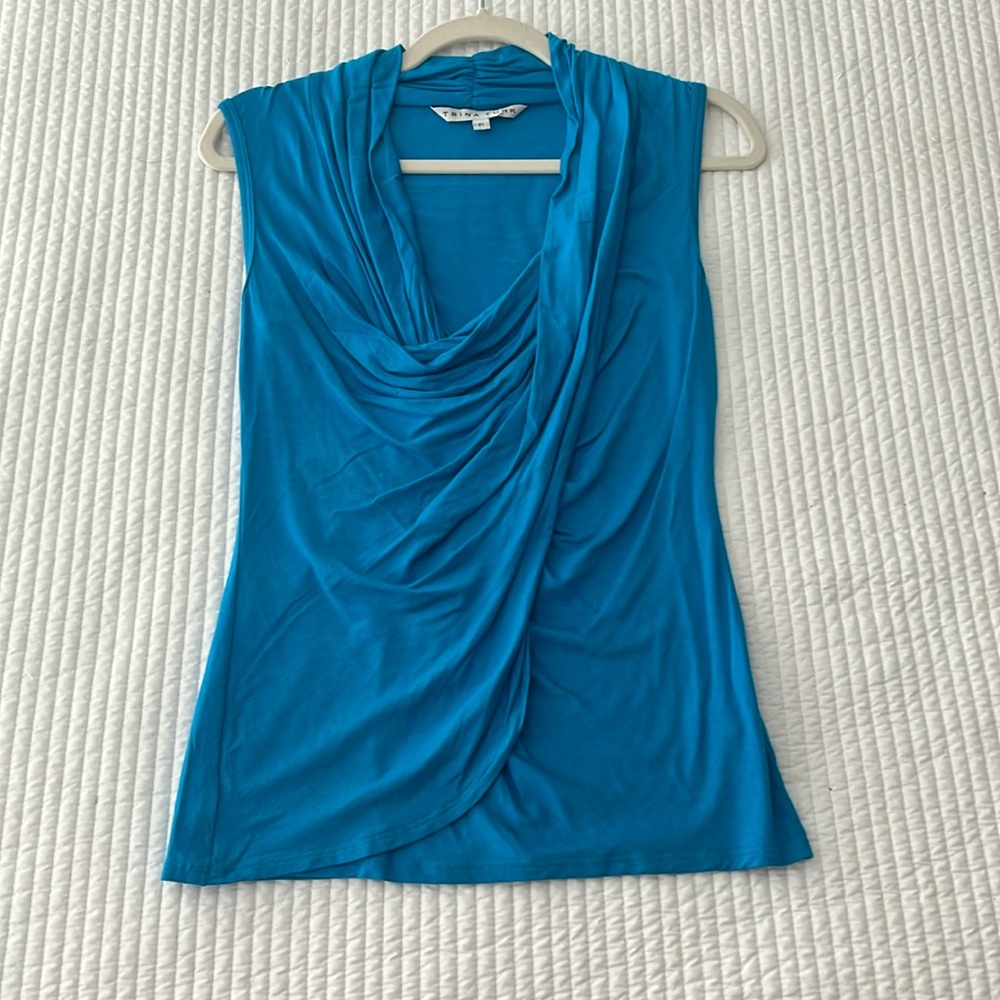 Trina Turk Blue Size Petite Tank